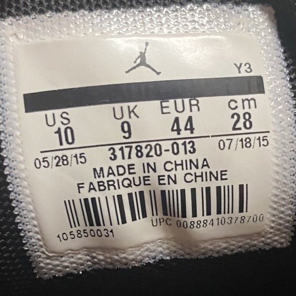 Nike Air Jordan Flight 23 Sneakers Men 10 Blue Lagoon Black Purple 317820-013 - Picture 7 of 7